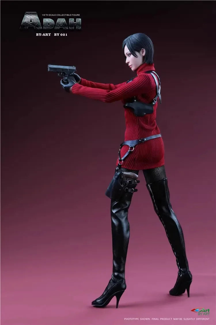 2025 NEW BY-ART BY-021 1/6 ADAH Ada Wong Mysterious Agent Red Battle Clothing Survival Game Mystery Spy Clothes Set Fit Toy