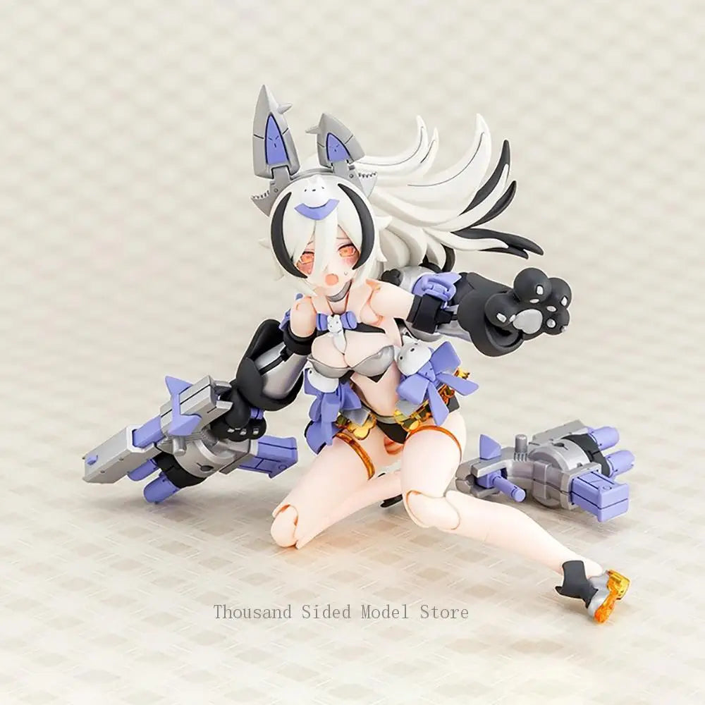 Original Kotobukiya KP850 Megami Device Puni Mofu Gin Lang Assembled Model Toys Genuine Action Figure Anime Collectible Toy 16CM