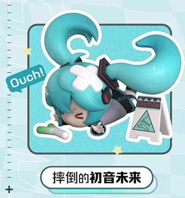 Hatsune Miku Kagamine Rin Kagamine Len Q-version box-packed fall figure In shelf Brand new genuine