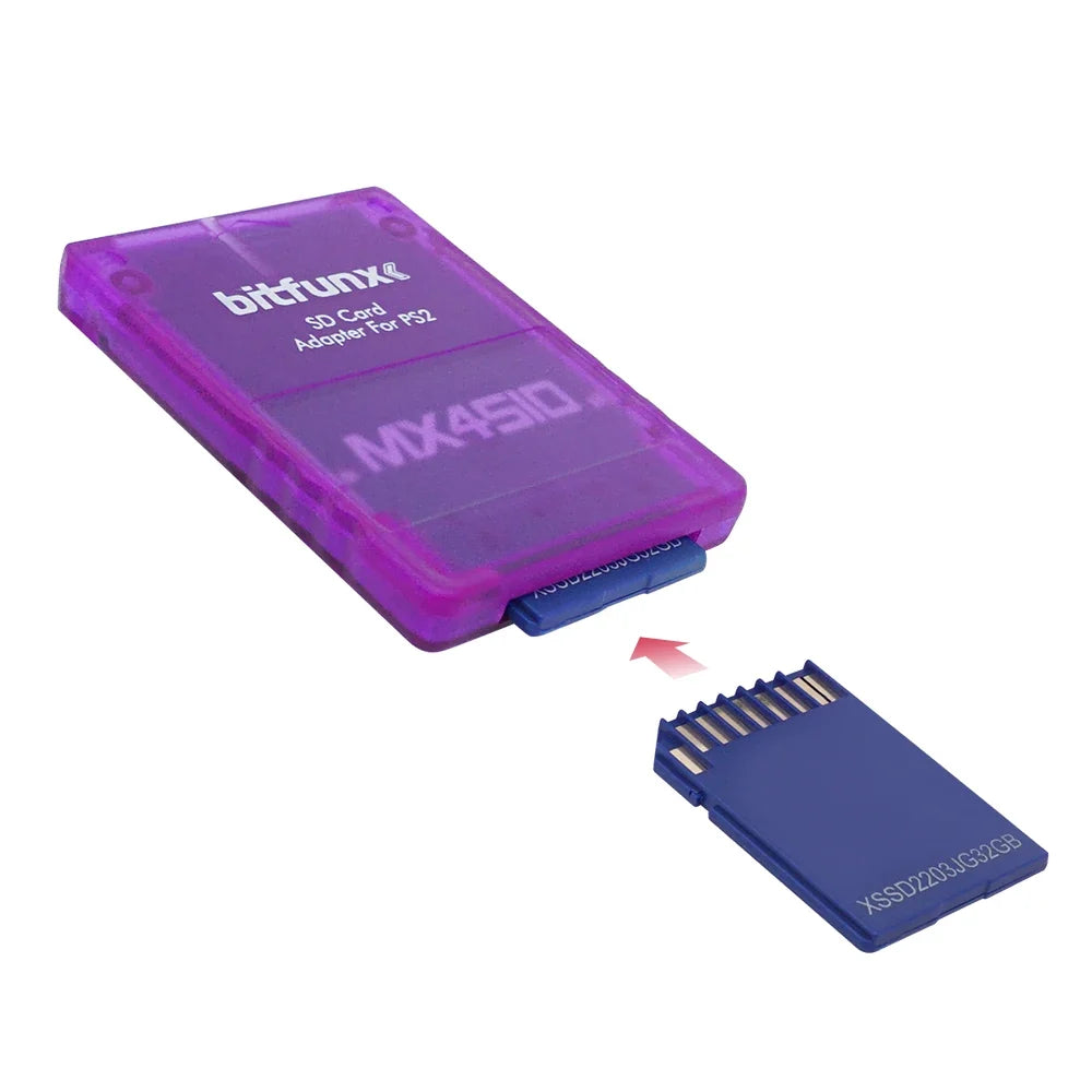 BitFunx MX4SIO SIO2SD TF/SD Card Adapter Program Game Card For PS2 Game Consoles Video Consoles