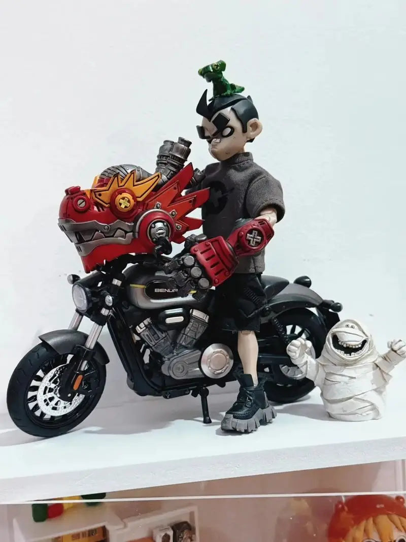 D_ONE STUDIO BLACK HORN Black Horned Dragon limited original trendy toy 1/12 Model Action Figure Toy Collection Gift