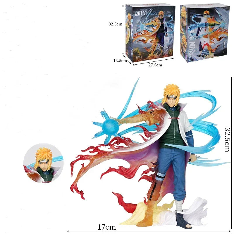 Anime Action Figure Naruto Figure Namikaze Minato Figures Gk Figurine Rasengan Decoration Collectible Pvc Model Kids Toys Gift
