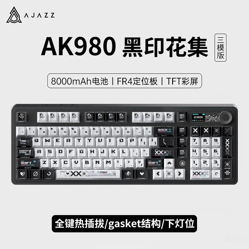 Neon Genesis Evangelion Peripheral Keyboard EVANGELION-01 Three-mode Eva Mechanical Keyboard 98-key RGB Gaming Competition