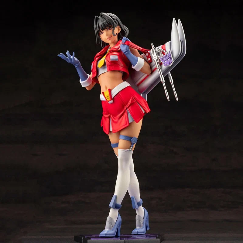 Genuine Original Transformers Kotobukiya Starscream Action Anime Figure PVC Collectible Model Dolls Statuette Ornament Gift