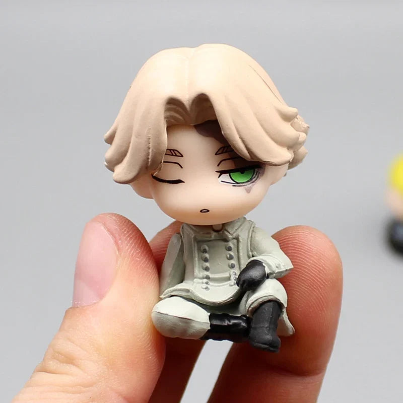 4pcs Tokyo Revengers Gk Manjiro Sano Draken Anime Figure Q Version Sitting Shoulder Sleep Desktop Decoration Model Childrens Toy