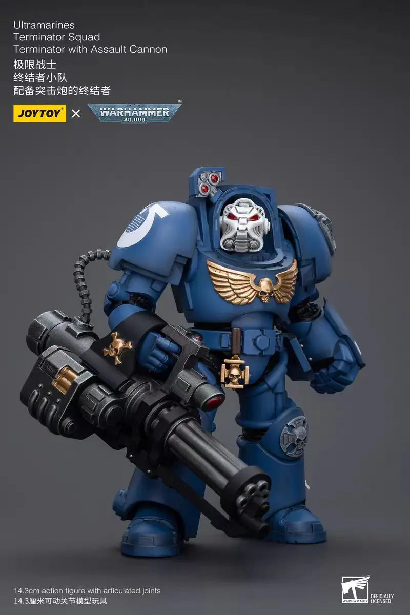 【In Stock】JOYTOY Warhammer 40K Ultramarines Terminator Squad 3PCS 1/18 Action Figure Model Toys