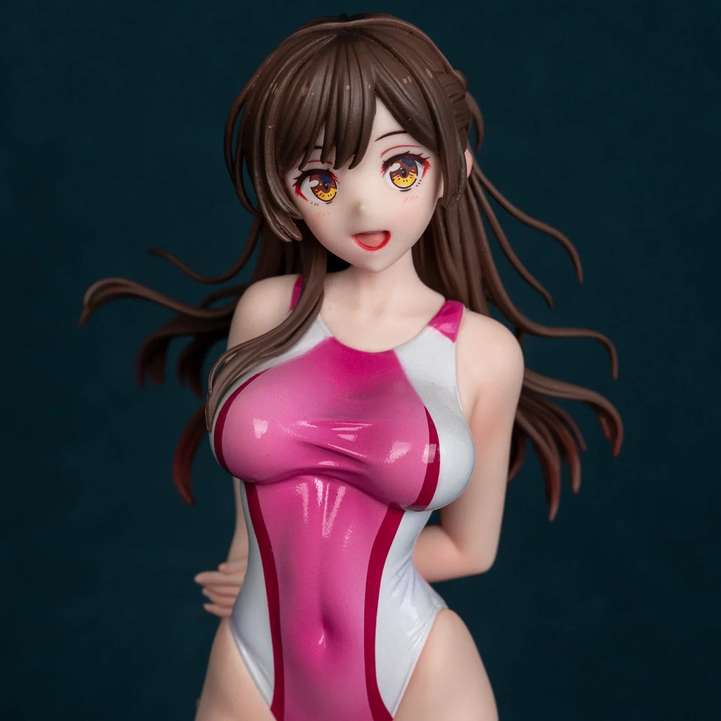 26cm Anime swimsuit Ichinose Chizuru standing posture Action Figure PVC Model statue Toys doll Desk Decor Collectible Gift boxed