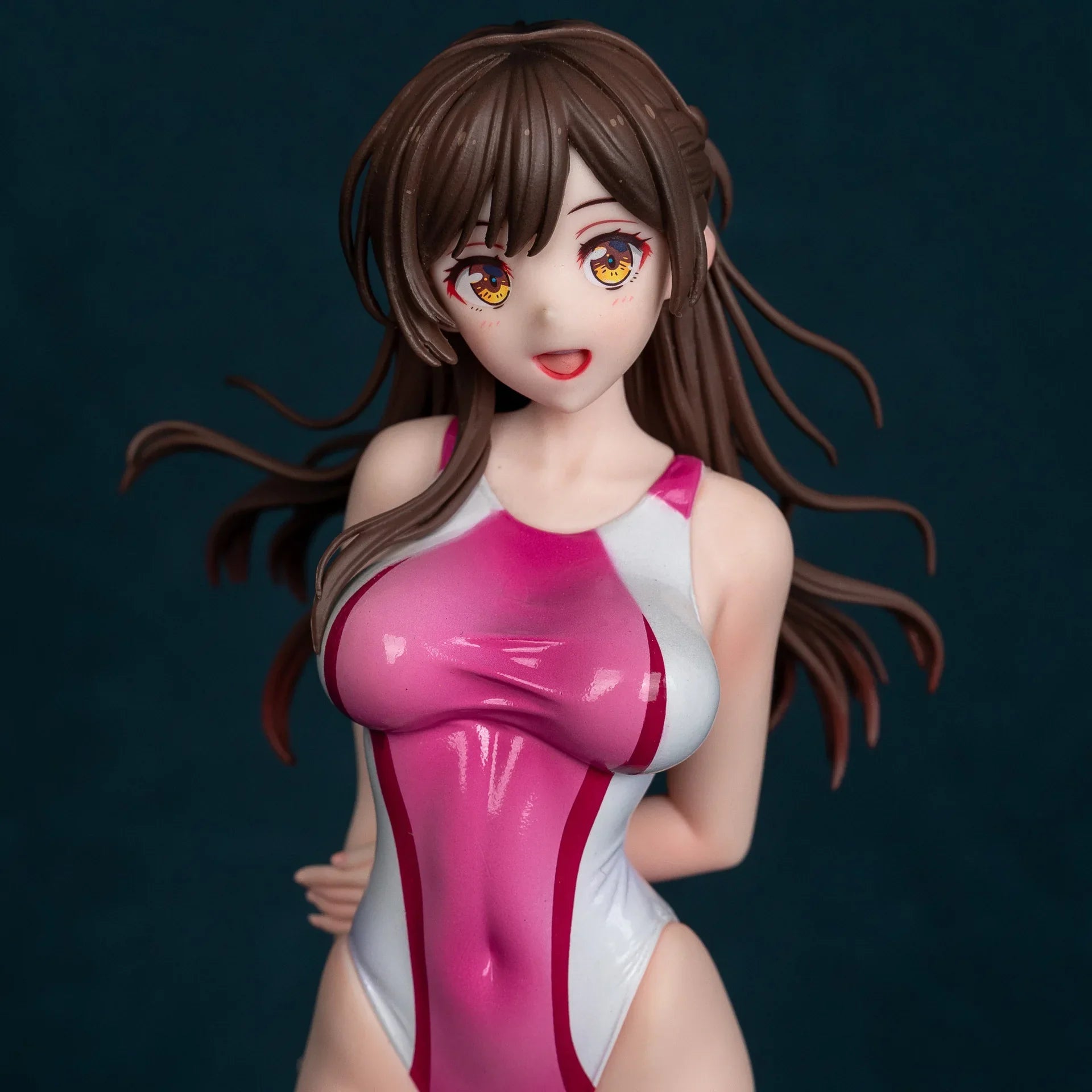 26cm Anime swimsuit Ichinose Chizuru standing posture Action Figure PVC Model statue Toys doll Desk Decor Collectible Gift boxed