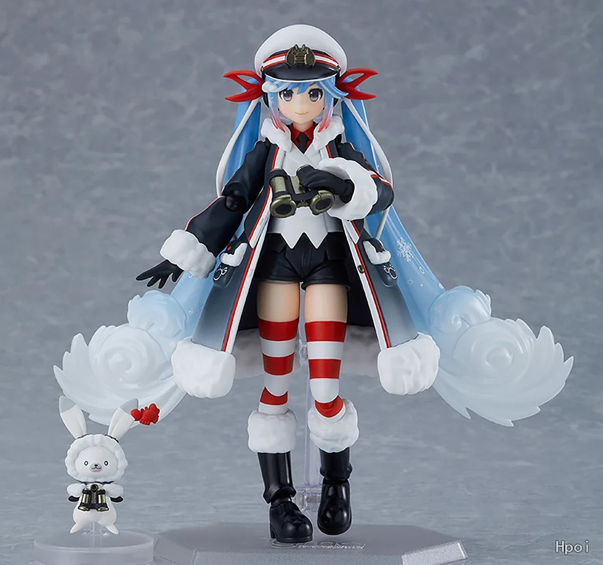 Original Genuine Max Factory Action/Dolls Figma (#EX-066) Vocaloid Hatsune Miku Rabbit Yukine Snow Grand Voyage Ver. H=130mm