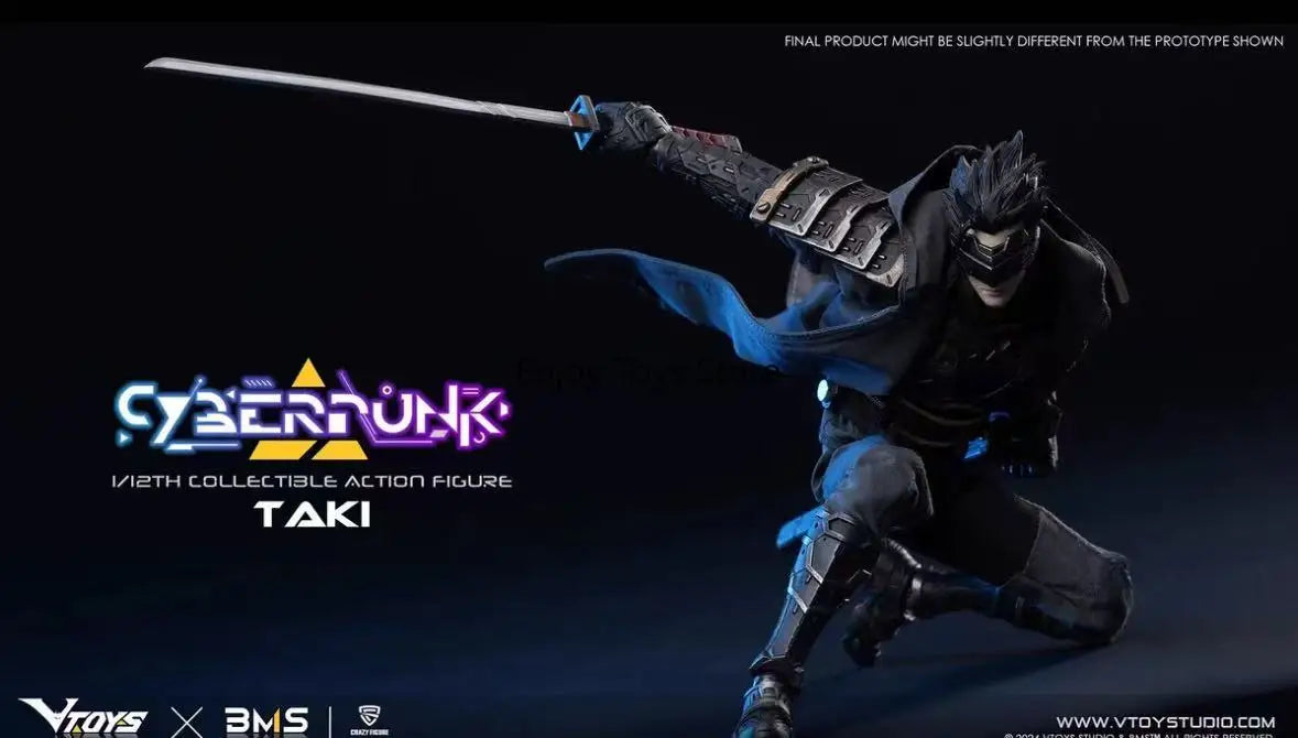 Auf Lager VTOYS VSD010 Cyberpunk Samurai Taki 1/12 Bewegliche Soldatenfigur