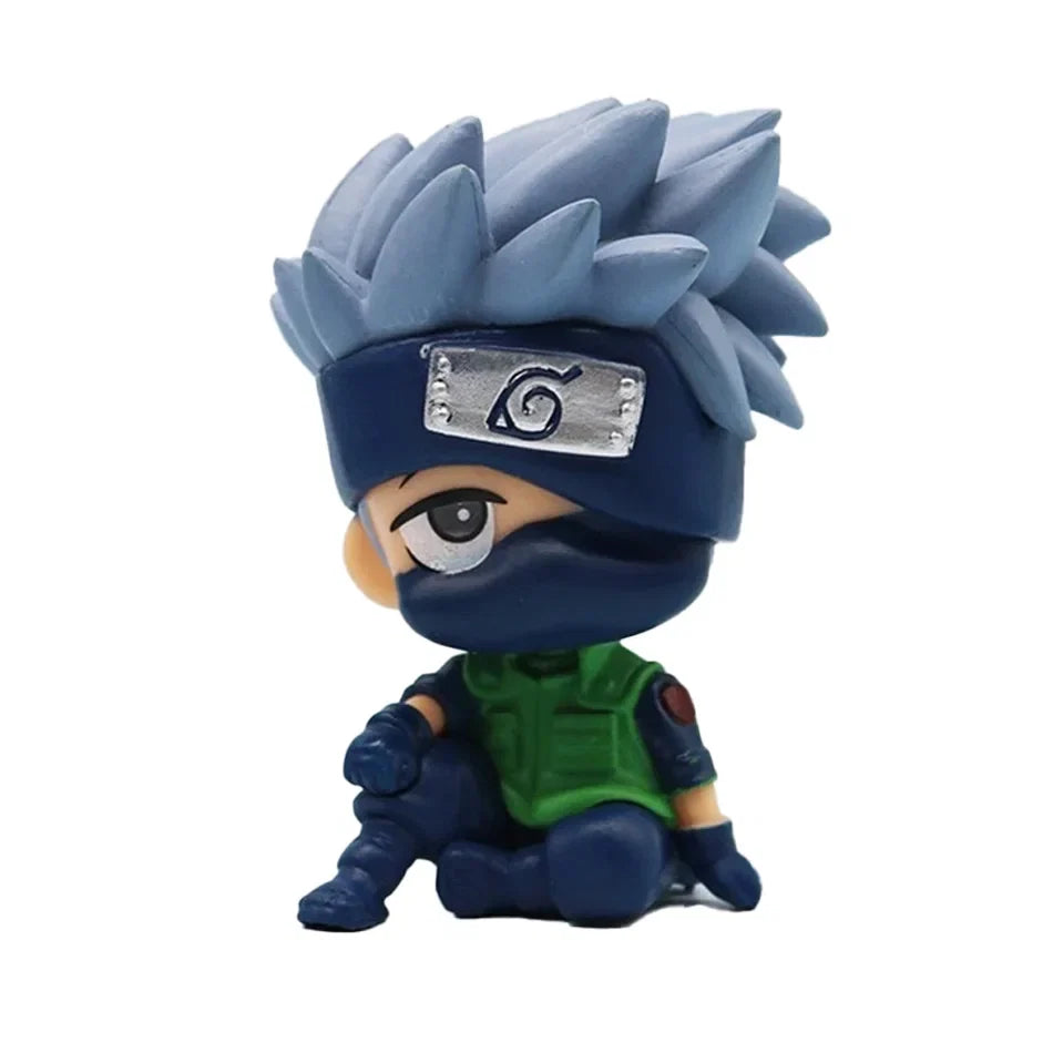 Anime Figure Naruto Kakashi Action Figure Q Version Kawaii Sasuke Itachi Figurine Car Decoration Collection Toy Christmas gift