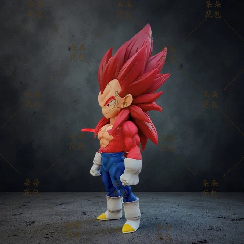 Dragon Ball Super Saiyan Four Vegeta Action Figure Collectible Toy Q Version Trendy Plaything Anime Figurine Display Item