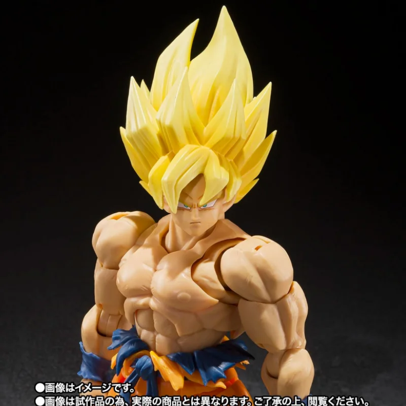 Genuine Bandai Dragon Ball SHF Son Goku Legendary Super Saiyan (best Selection) Anime Action Figures Model Toys Gift for Kids