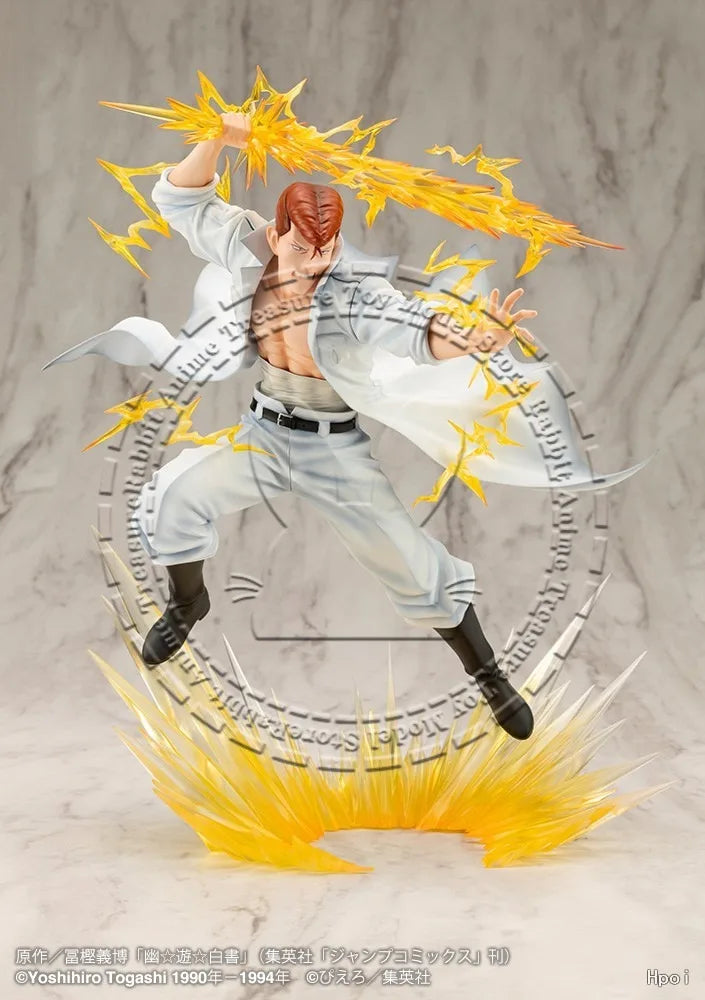 In Stock Original Genuine Kotobukiya ARTFX J Yu Yu Hakusho Kazuma Kuwabara Ver.2 1/8 PVC Statue Collectible Anime Figure Display