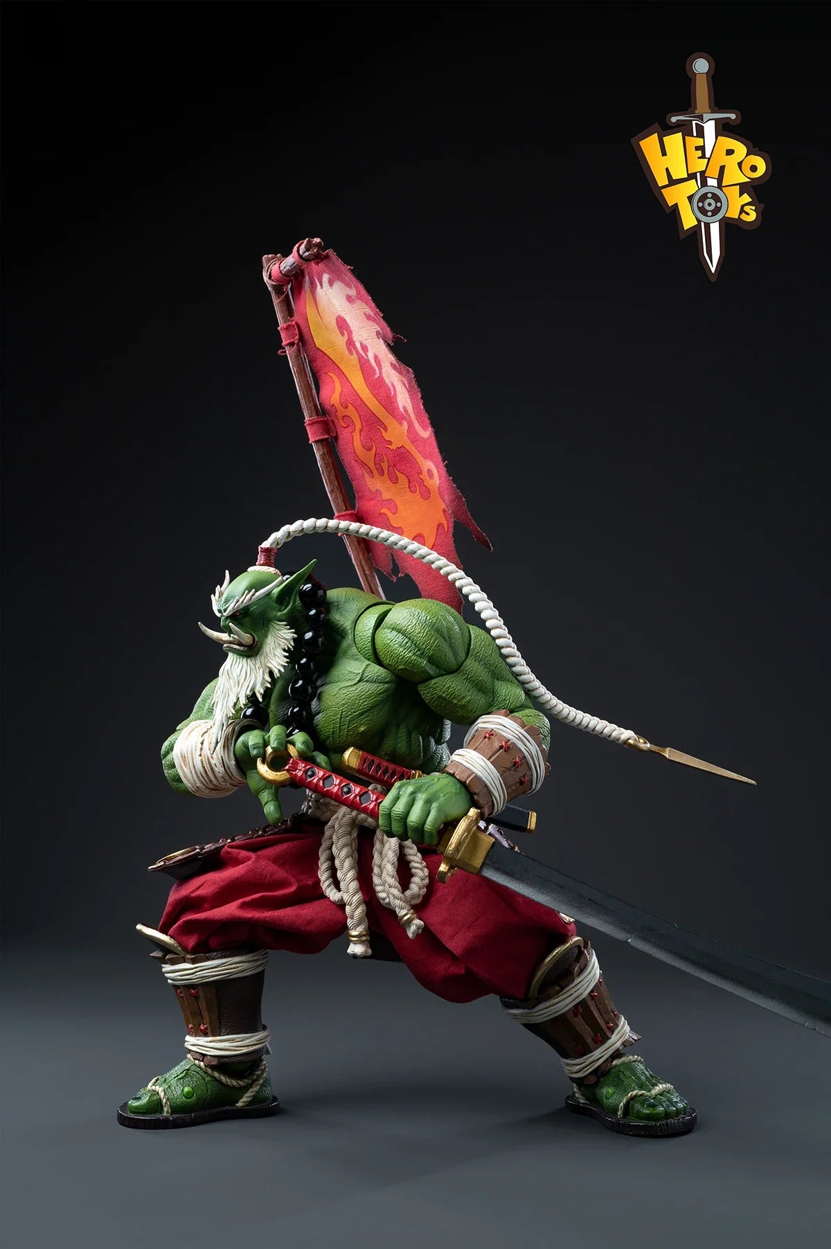 Hero toys Samro Samuluo Grand Master Swordman Orcish 8" 20cm Action Figure Toys Doll Model Collectible Model Gift