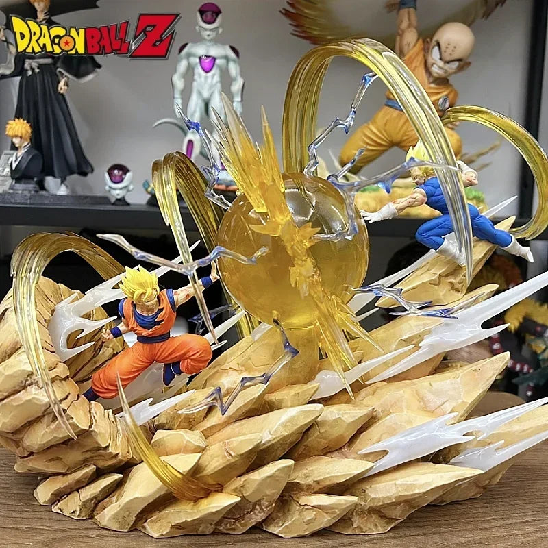 18cm Dragon Ball Figure Goku Vs Vegeta Figure Sky Top Wcf Goku Vs Vegeta Anime Figure Goku Vegeta Action Figurine Pvc Model Gift