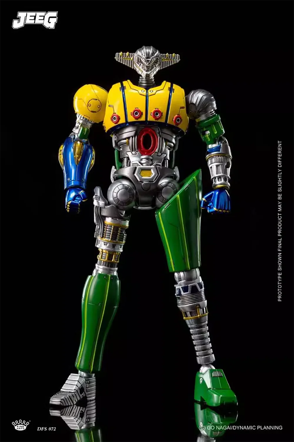 Original King Arts DFS072 Alloy Scenario Series Diamond Flying Diamond Jeeg Action Anime Figure ModelToys 25.2CM Collection Gift