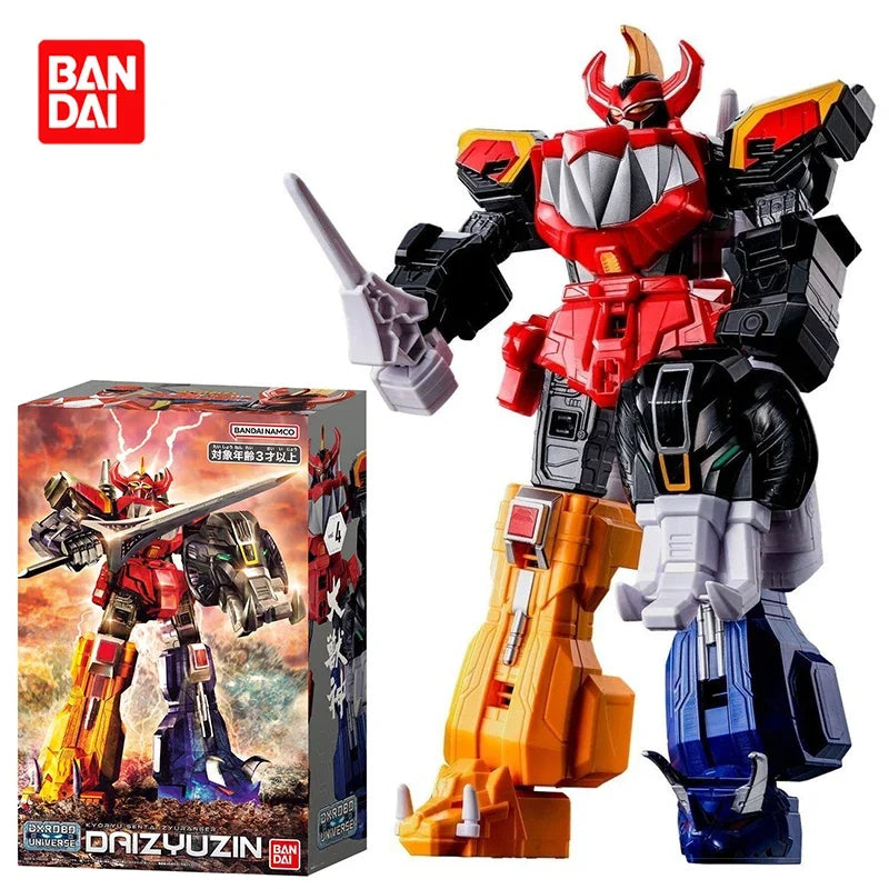 In Stock Original Bandai DX Mighty Morphin Power Rangers Anime Daizyuzin Action Figures Kyoryu Sentai Zyuranger Model Toys Gift