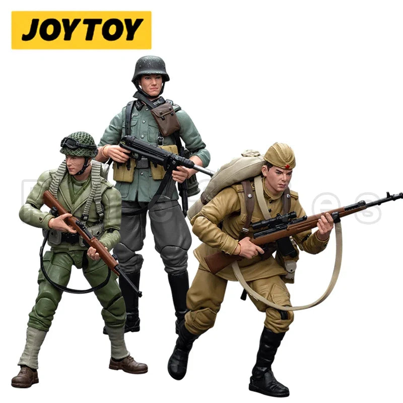 1/18 JOYTOY Action Figure Hardcore WWII US Army Wehrmacht Soviet Infantry Re-issue Version Anime Model Toy