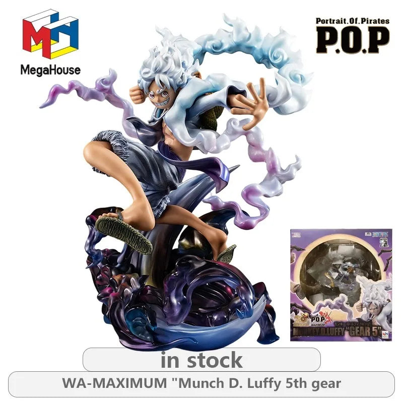 Megahouse Original Portrait.Of.One Piece WA-MAXIMUM Series Ocado\Flame Disaster Ashes\Nikalufei Anime Not Movable Figure Statue