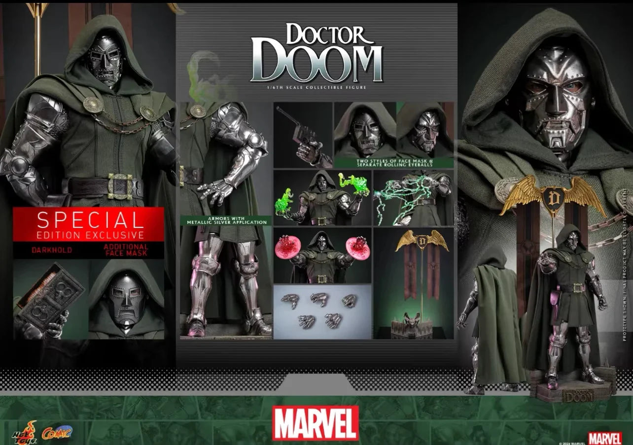 Height About 33.5CM  1/6 Scale Victor Doom 12-inch Full Set Action Figure Soldier In Stock HotToys HT CMS022B Special Edition