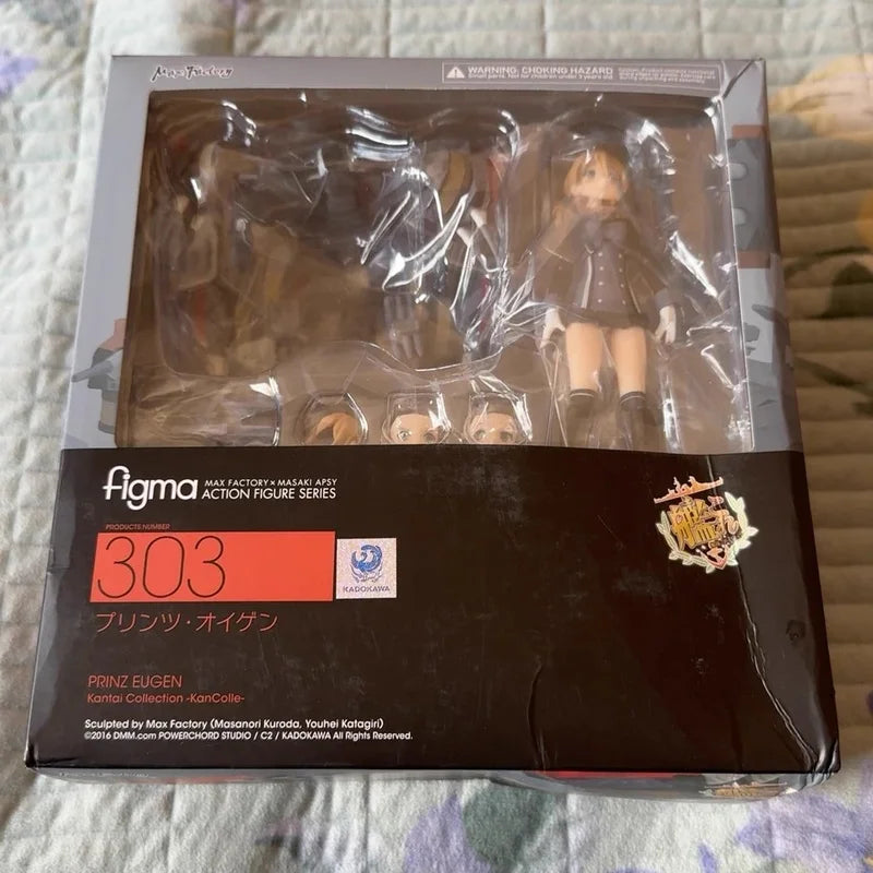 In Stock Max Factory Figma 303 Kantai Collection Prinz Eugen Anime Peripheral Movable Model Of Beautiful Girl Toys Gifts Figure