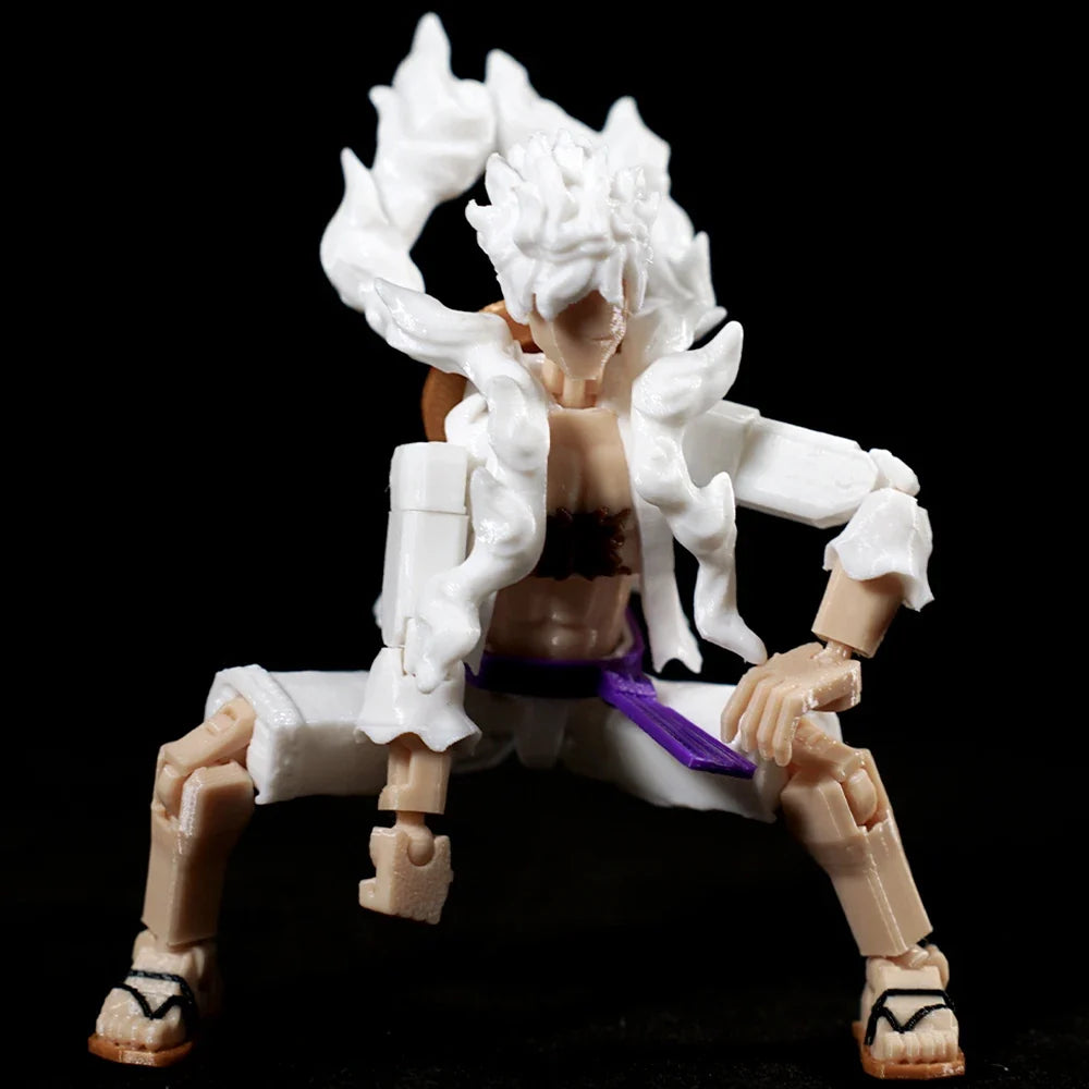 3D Printed ONE PIECE Monkey D Luffy Nika Toys Action Figures Anime Multi-Jointed Shapeshift Toy Mannequin Ornaments Model Gifts