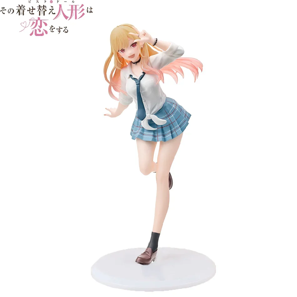 18CM Anime My Dress Up Darling Kitagawa Marin Figure School Uniform Dress Up Standing Model Toy Gift Action Figure For Kids PVC