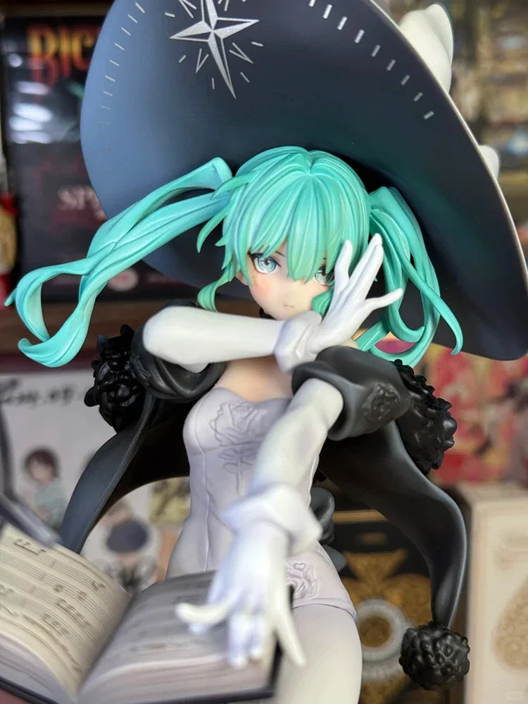 Original Ribose Rise Up Hatsune Miku Figure Battle Witch Ver Action Figurine Genuine Anime Pvc Model Statue Toy Xmas Gift