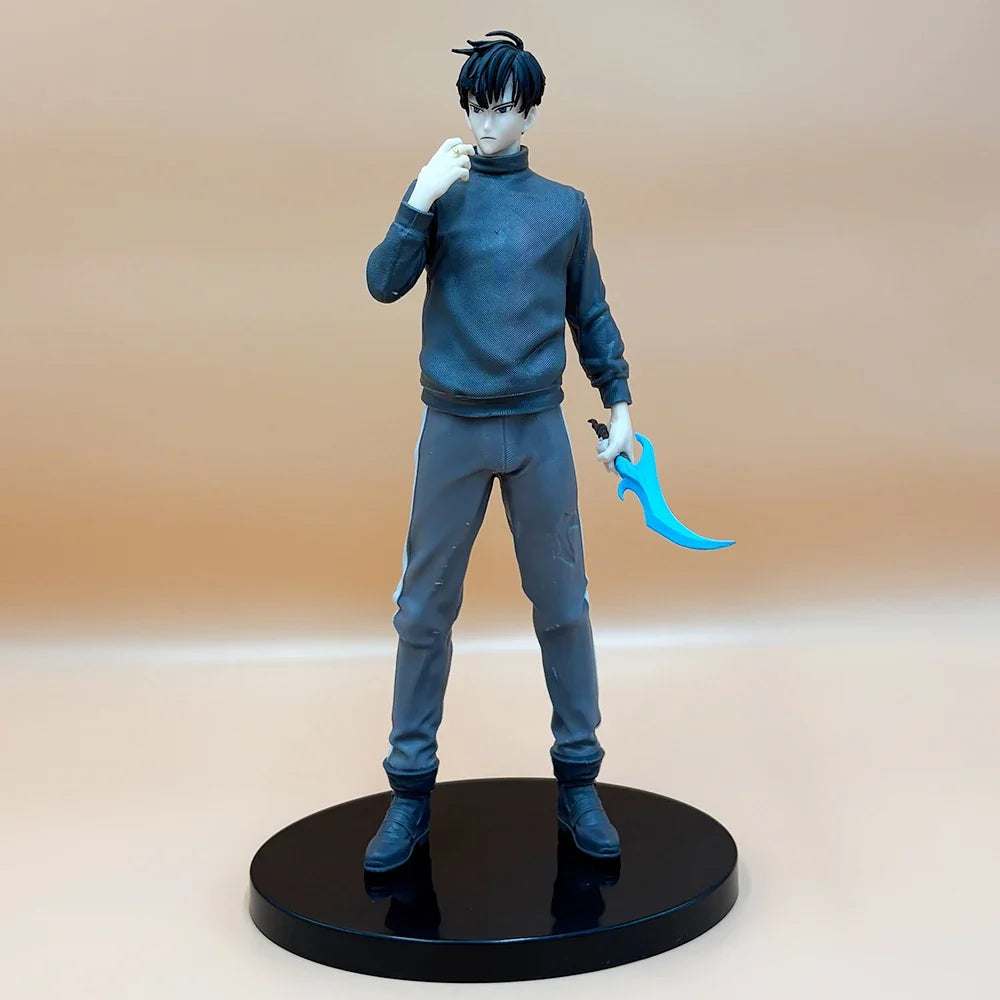 Solo Leveling Sung Jin woo Cloak Anime Figure 21CM Collectible Model Doll Toys Gifts