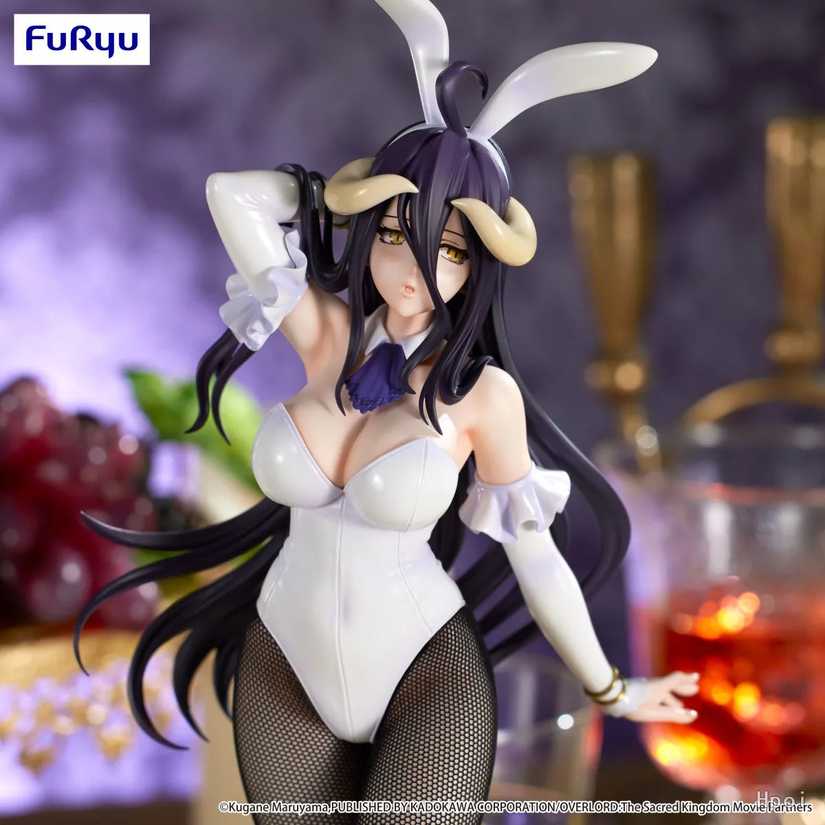 In Stock Original FuRyu BiCute Bunnies OVERLORD Albedo White Figure Model Ornament