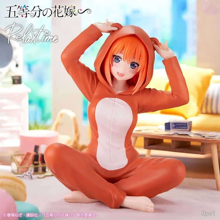 BANDAI The Quintessential Quintuplets Nakano Yotsuba Action Figures Model Relax Time BANPRESTO Amusement Figures Toys Original
