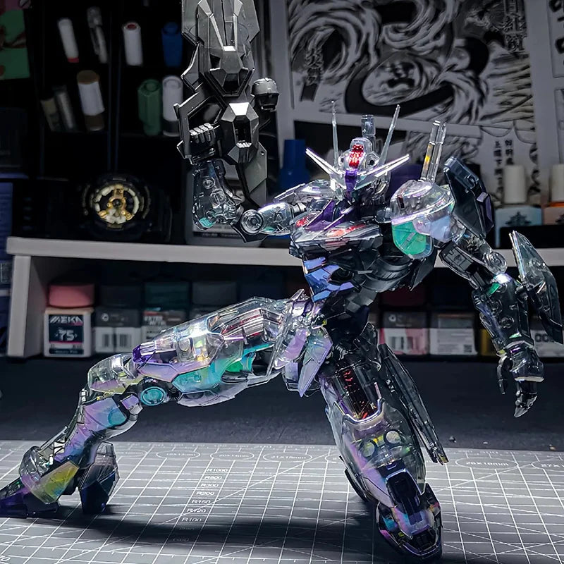 【New product】KUNLUN FM 1/100 FENGLING Mercury Witch laser color scheme with cockpit Assembly Model Kit Action Figures Toy Gift