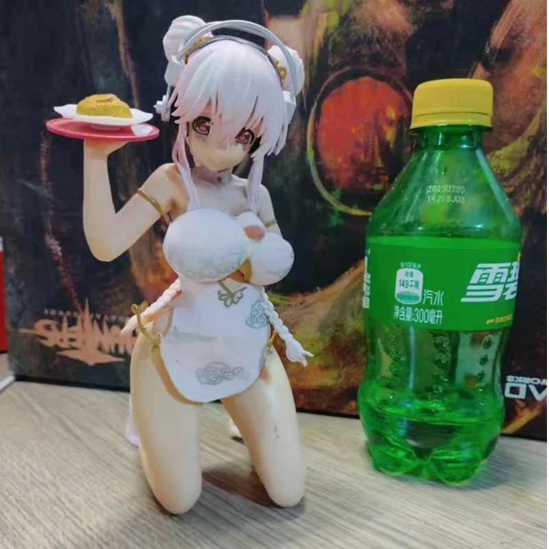 Emontoys Sonicomi Super Sonico Figure Cheongsam 1/7 Anime Girl Pvc Action Figure Toy Sonico Statue Game Collection Model Doll