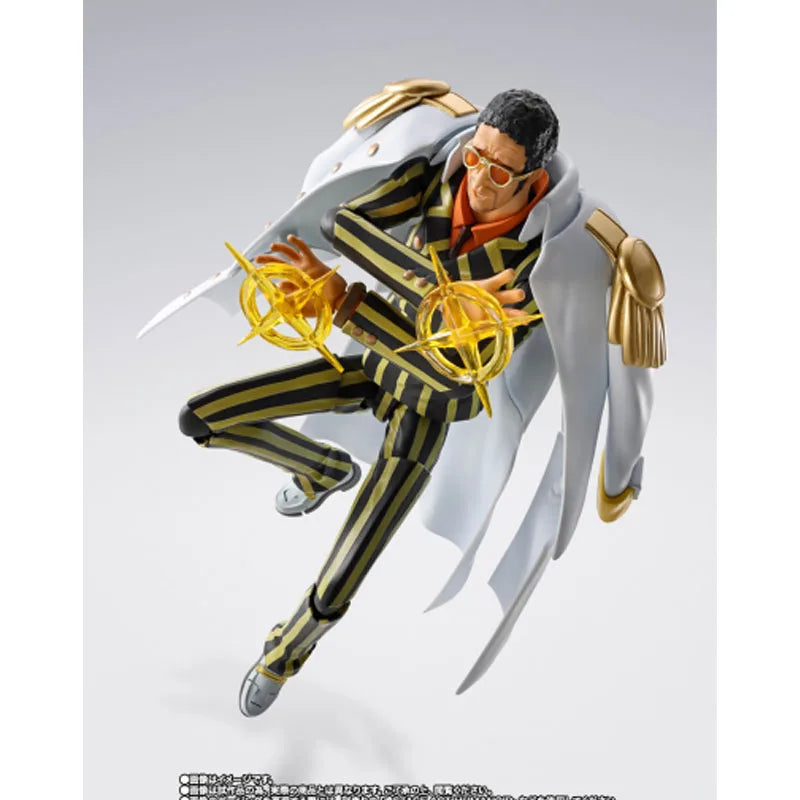 In Stock Genuine Bandai One Piece Model Kit SHF Kizaru Borsalino Future Island Egghead Anime Action Figure Collection Model Toys
