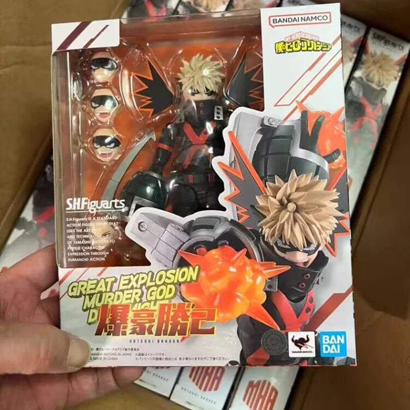 Authentic Bandai My Hero Academia Katsuki Bakugo Figure Anime Merchandise Articulated Action Toy Collectible Decorative Piece