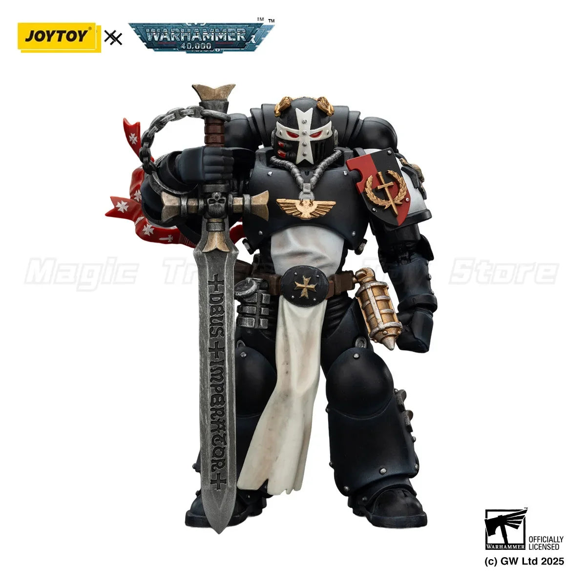 【In Stock】JOYTOY 1/18 Action Figure Warhammer 40K Black Templars Emperor's Championship "Bayard's Revenge" Toys