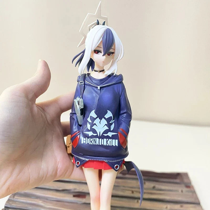 26cm Games Toys Blue Archive Kayoko Figure Hooded Sweatshirt Kayoko Onikata Figure Beautiful Girl Figurine Anime PVC Toys Gifts