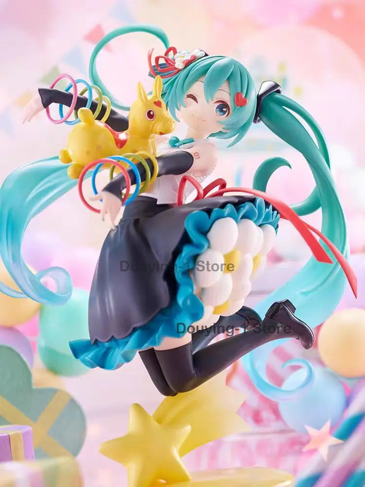 In Stock Taito Hatsune Miku × Rody 39 Linkage Commemorative Figurine 15cm PVC Genuine and Brand New Action Figure