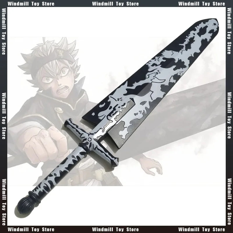 101cm Black Clover Asta Anti Magic Sword Weapon Periphery PU Cool Decoration Ornament Crafts Model Toys for Boys Collections