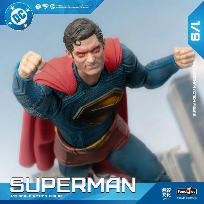 2025 Fondjoy Battle Damaged Superman Action Figure David Corenswet 1/9 New Superman Figure Pvc Joint Movable Kid Toy Boy Gift