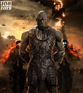 108toys 101001 1/6 Darkseid Uxas God of Death Action Figure Model Statue Level Doll 45CM Eyes with Purple Light Special Effects