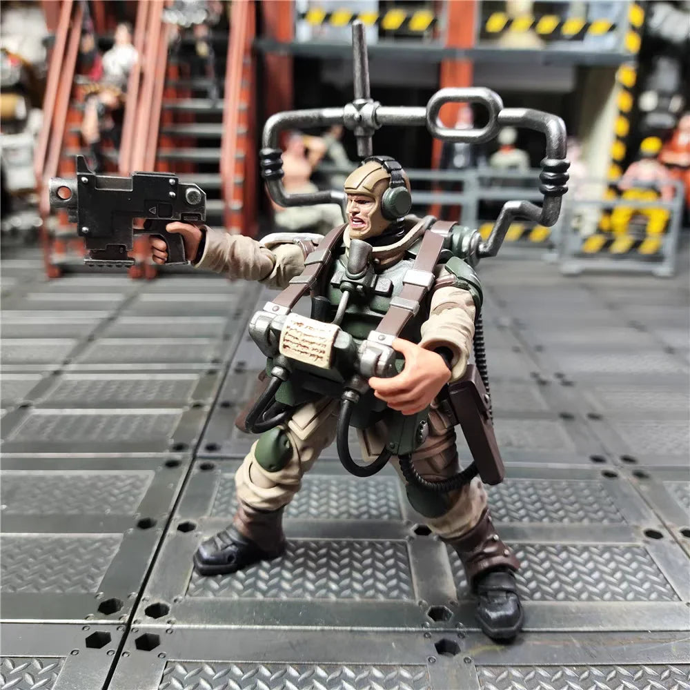 【In stock】JOYTOY Warhammer 40K Astra Militarum Cadian Command Team 1/18Action Figure Soldier Action Model Art Toy Gift