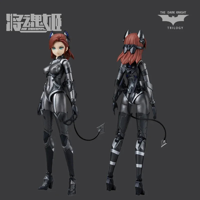Original DC Series Cat Girl "Batman: The Dark Knight" Anime Action Doll Assembly Model Toy Collection Model Accessories Boys
