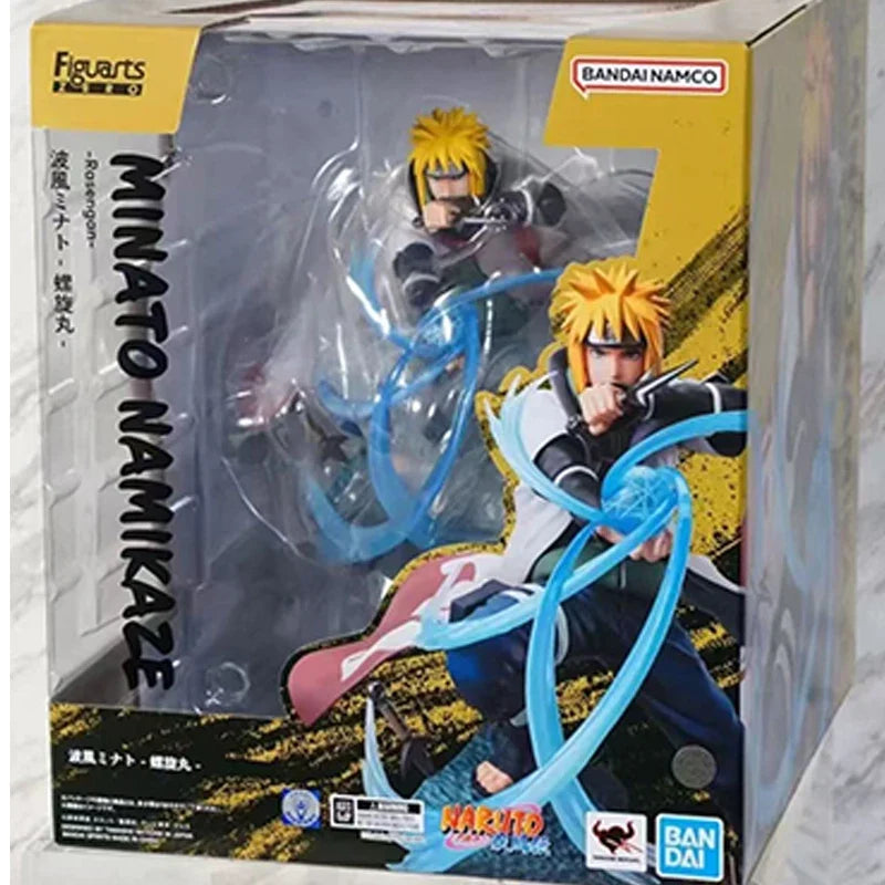 Bandai Genuine NARUTO Figuarts ZERO Uzumaki Naruto Uchiha Sasuke Uchiha Obito Uzumaki Boruto Anime Action Figure Model Toys Gift