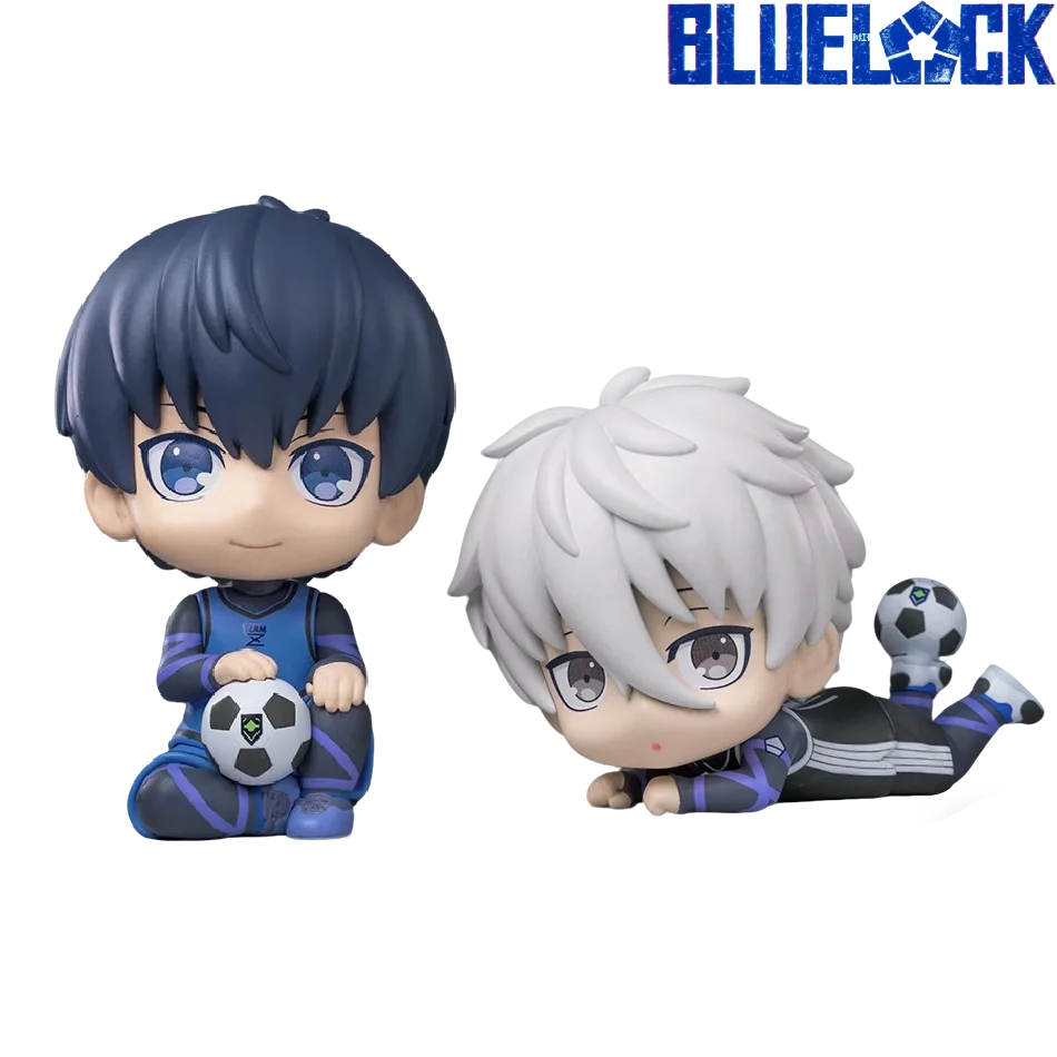 BLUE LOCK Action Figures Isagi Yoichi Nagi Seishiro Anime Figure Q Version Figurine PVC Collectible Model Kids Doll Toys Gift