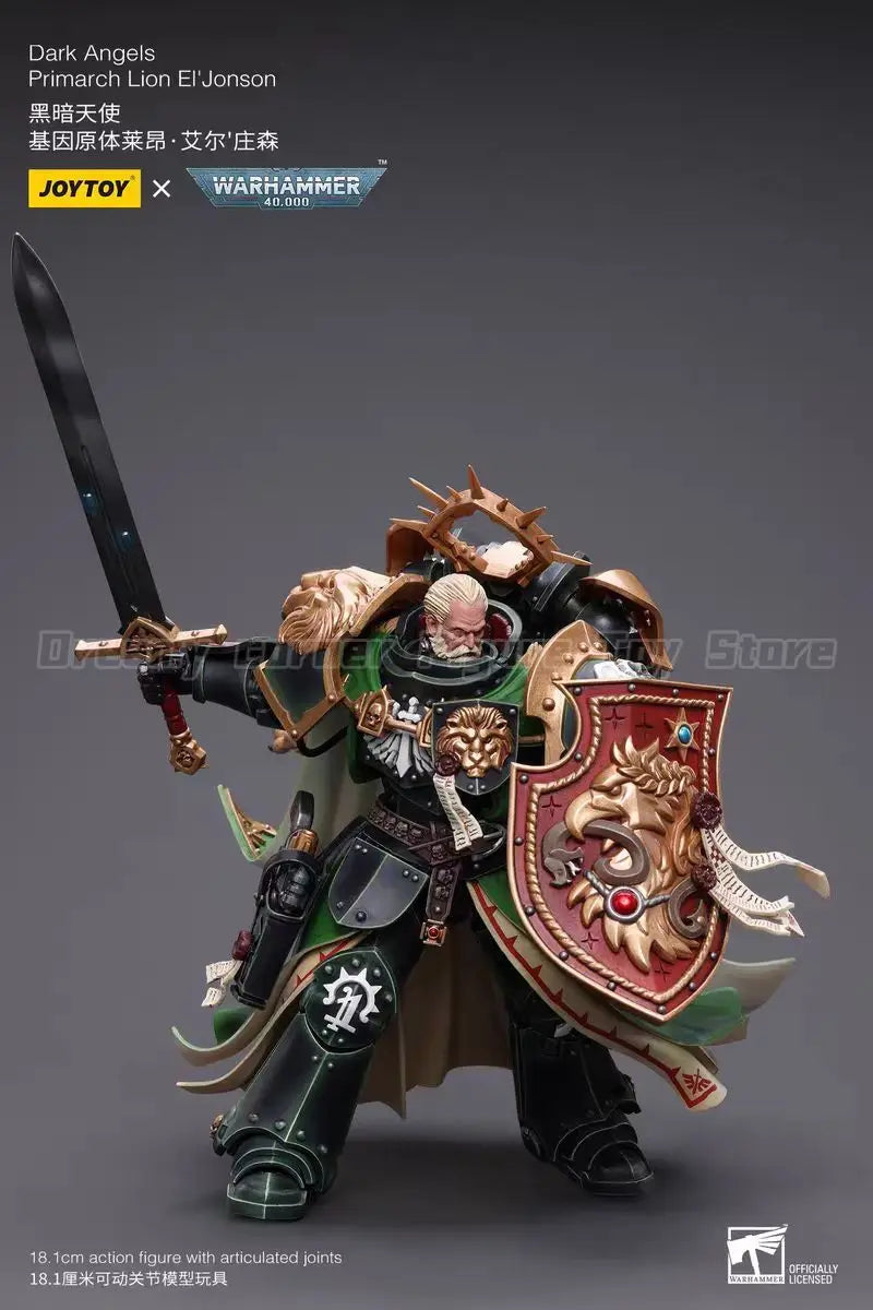 【In Stock】JOYTOY Warhammer 40K Dark Angels Primarch Lion El Jonson 1/18 Action Figure Toy Collection Model