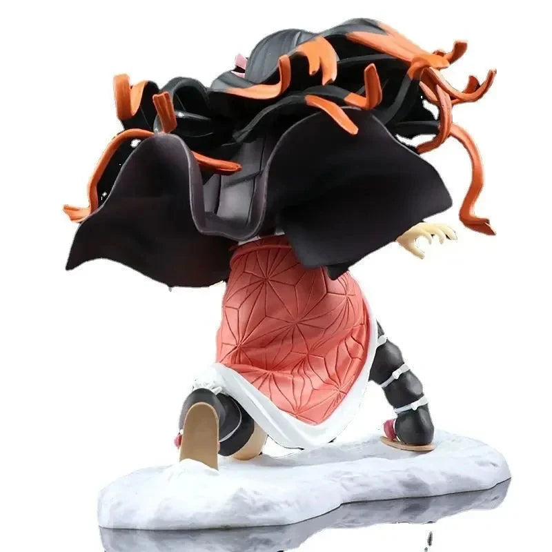 Kamado Nezuko Figurines Demon Slayer PVC Ornaments Anime Kimetsu no Yaiba Model Kits Toys Miniatures Garage Kits Action Figure