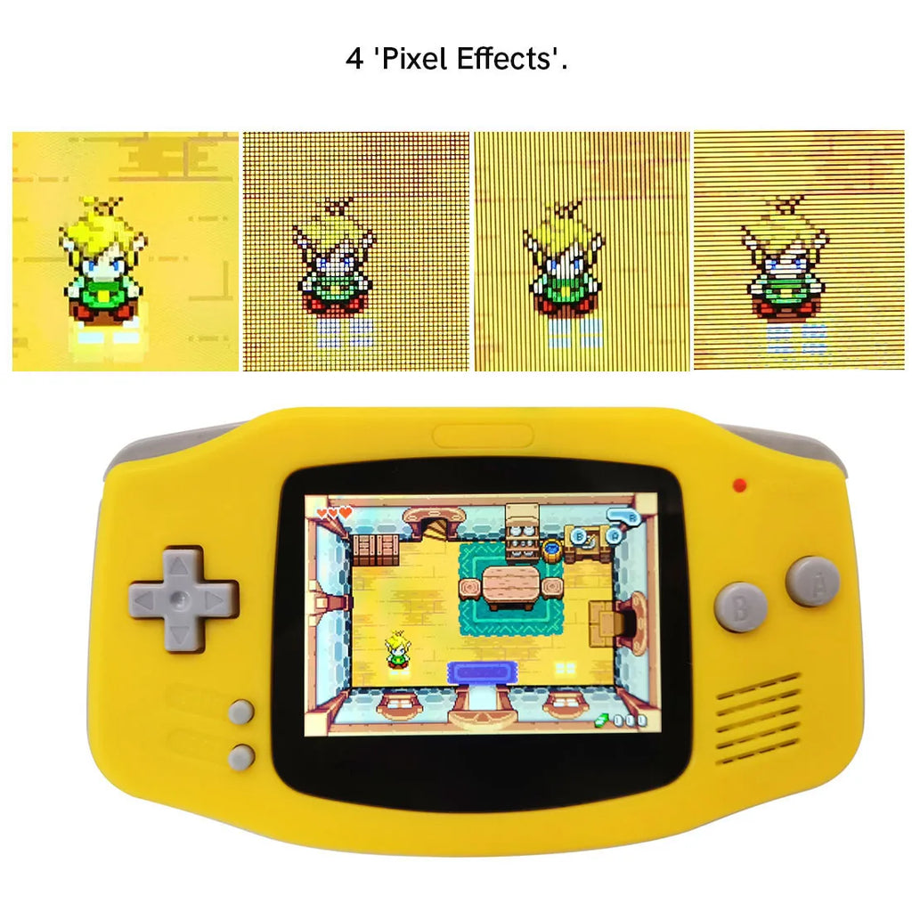 GBA V5 Laminated IPS LCD Backlight KIT Built-In Rechargeable 1800mAh Lithium Battery Type-c Port For Gameboy Adavance GBA Shell
