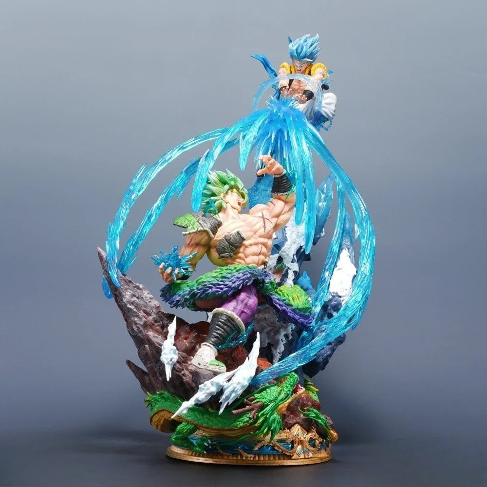50cm/19.69in Anime Dragon Ball Figure Gogeta VS Broli Action Figures Pvc Statue Desktop Ornamen Collection Model Toys Gifts
